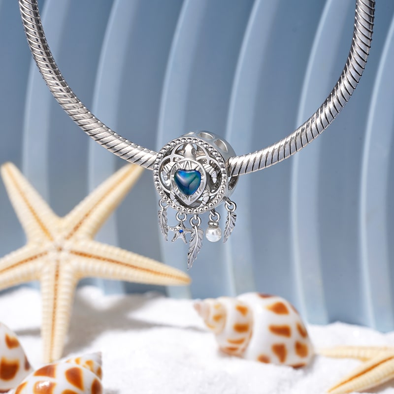 Gnoce Sea Turtle Dreamcatcher Mood Charm_3