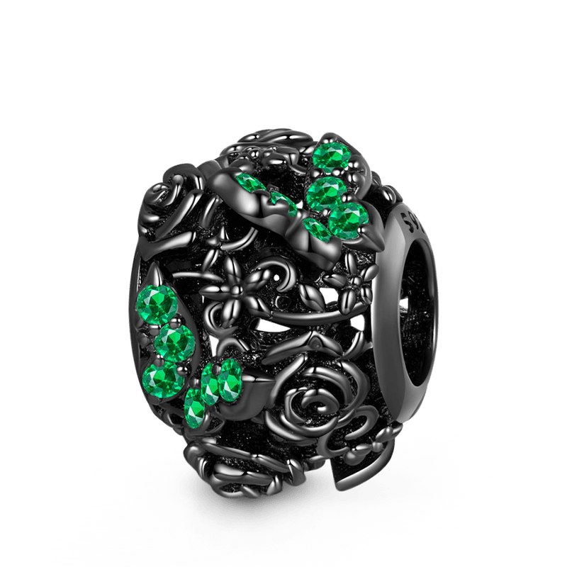 Gnoce Dark Butterfly Rose Charm_1