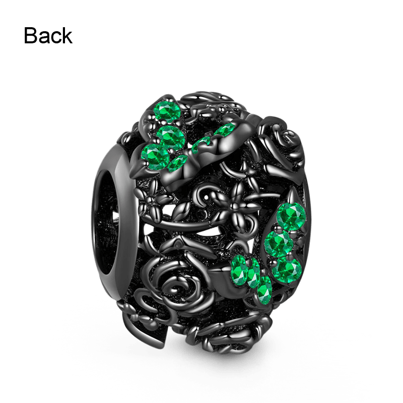 Gnoce Dark Butterfly Rose Charm_2