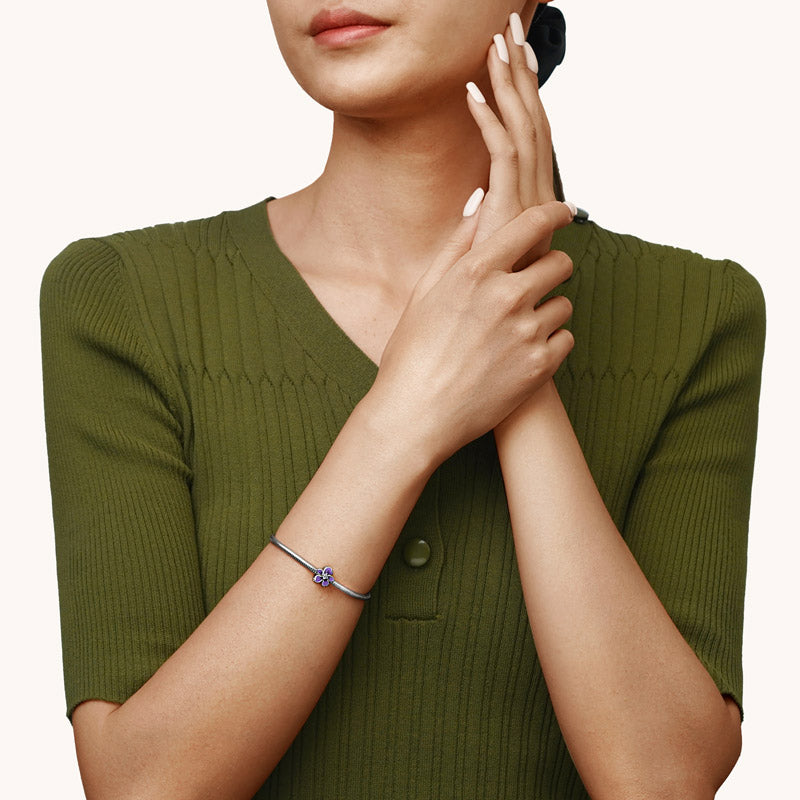 Gnoce Purple Flower Charm_3