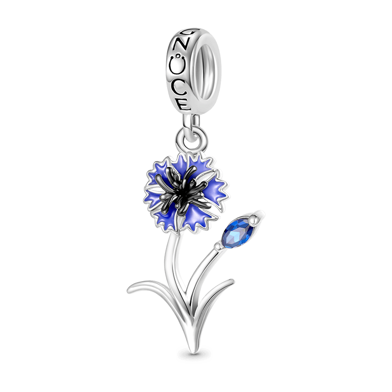Gnoce Cornflower Pendant Dangle Charm_1