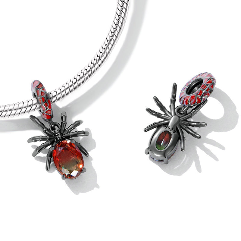Gnoce Sparkling Spider Pendant Dangle Charm_2