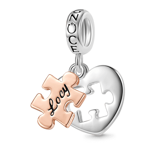 Gnoce Love Puzzle Engravable Pendant Dangle Charm_1