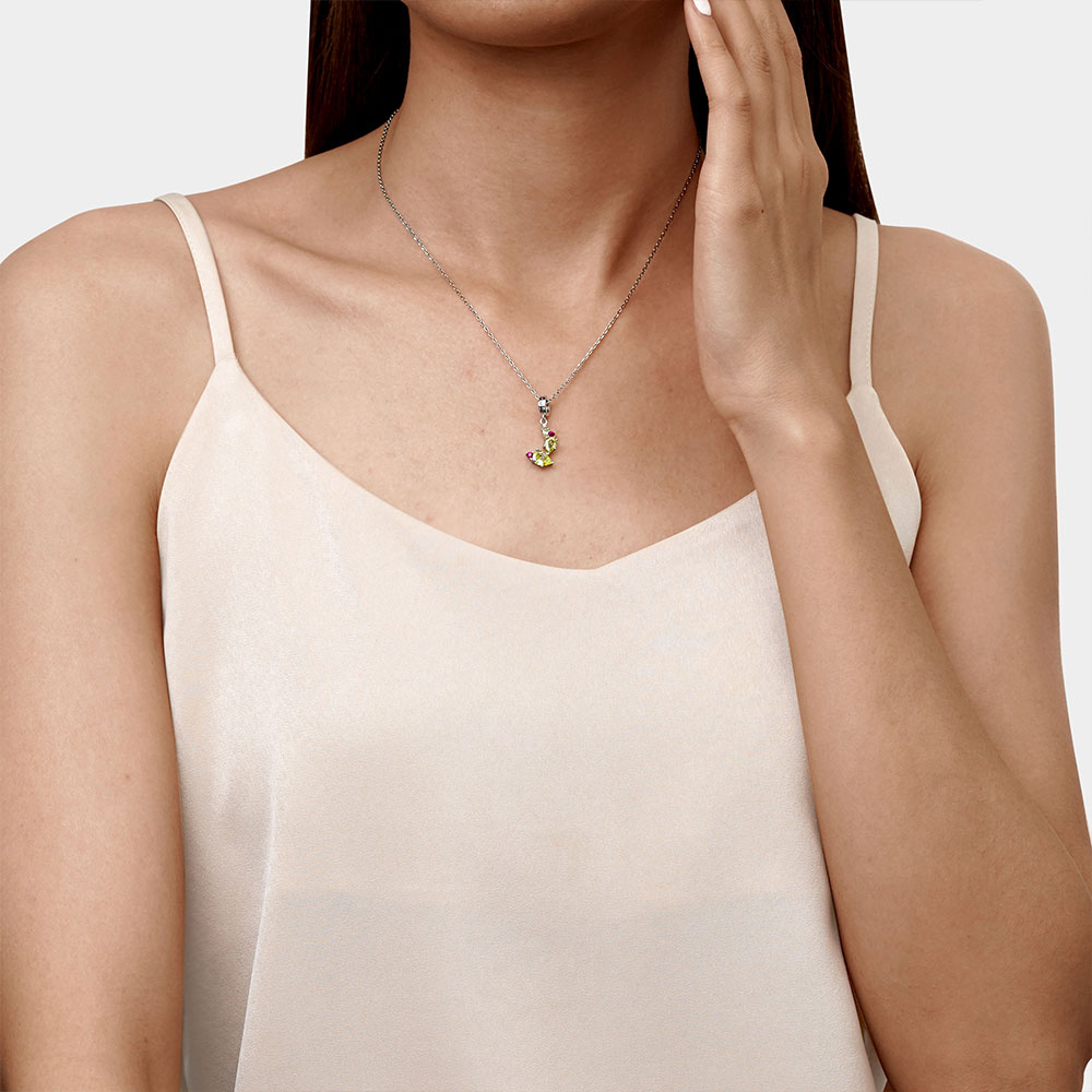 Gnoce Sparkling Cactus Pendant Dangle Charm_4