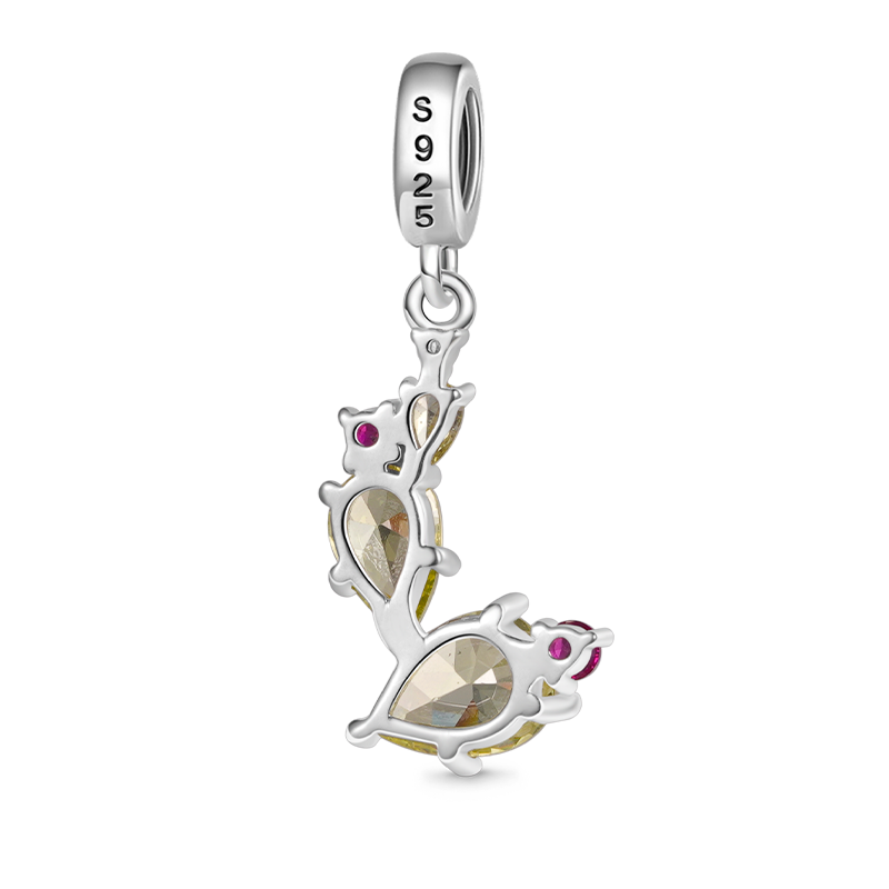 Gnoce Sparkling Cactus Pendant Dangle Charm_2