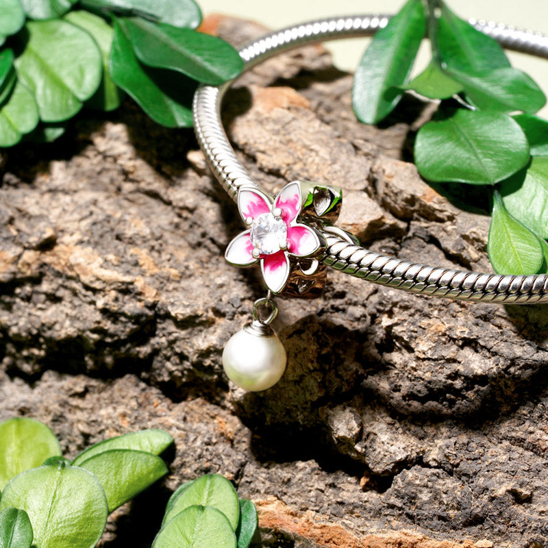 Gnoce Blooming Flower Pearl Charm_2