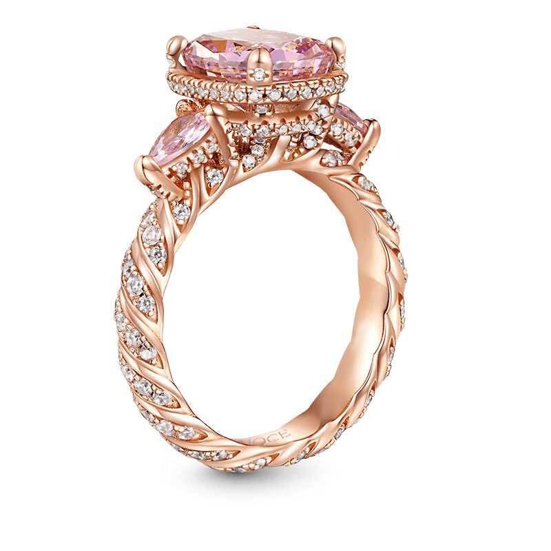 Gnoce Pink Square-cut Promise Ring_2