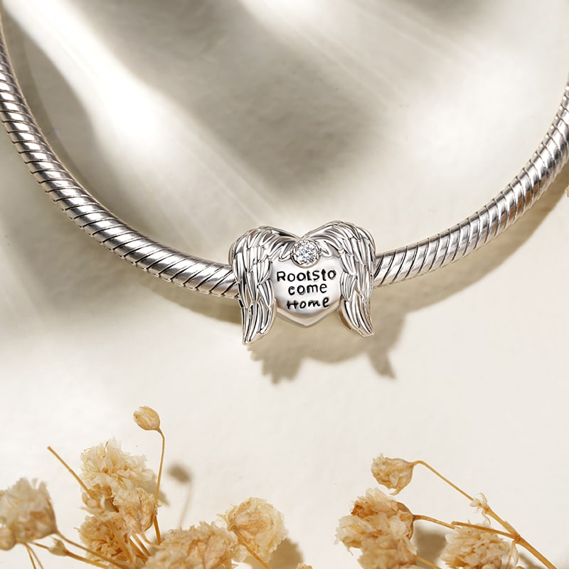 Gnoce "Wing to Sky, Roots to Come Home" Love Wings Charm_3