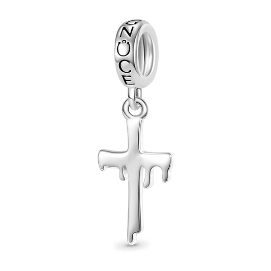 Gnoce Melting Cross Pendant Dangle Charm_1