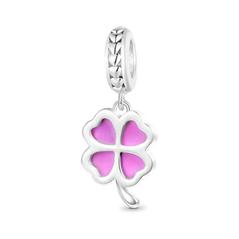 Gnoce Dazzling Colorful Lucky Clover Charm_2