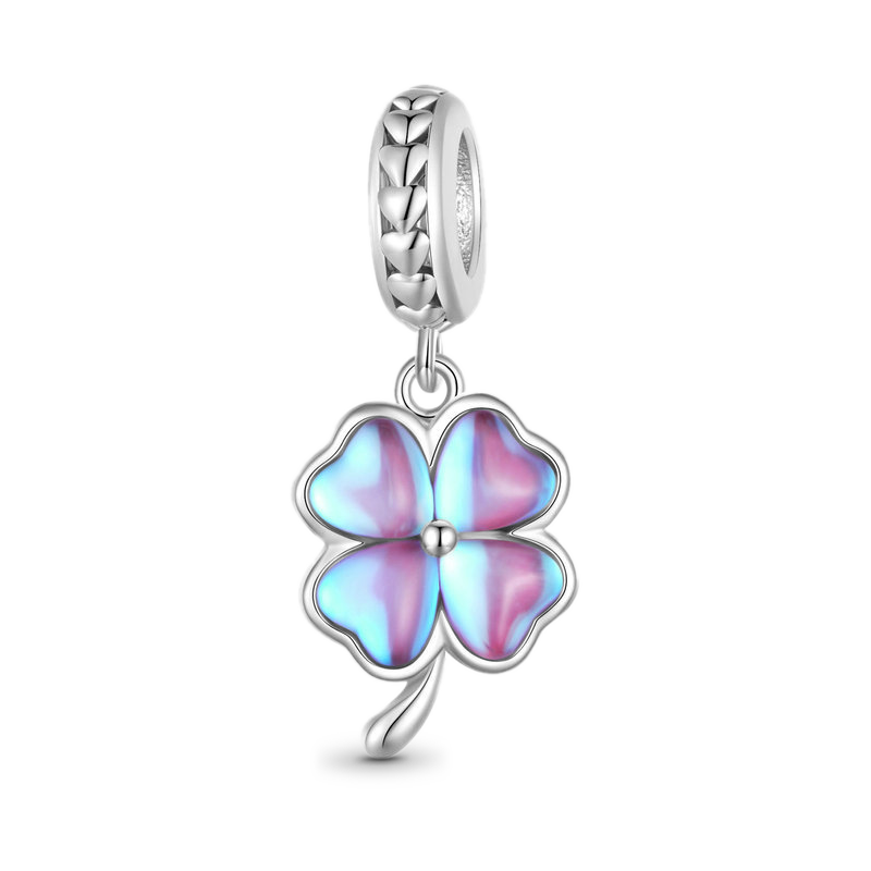 Gnoce Dazzling Colorful Lucky Clover Charm_1