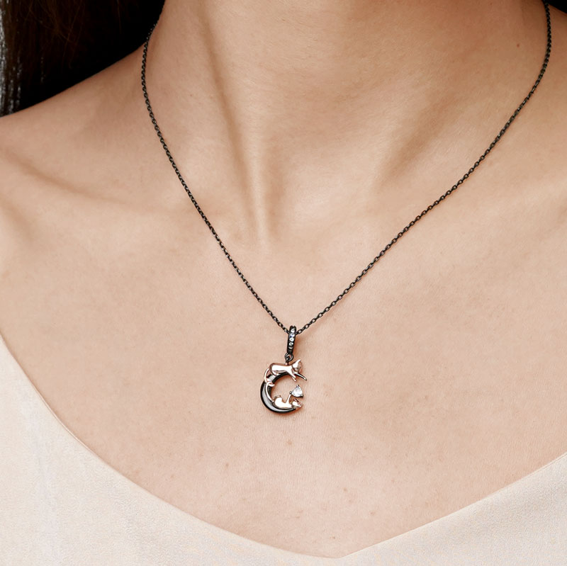 Gnoce Moon&Cats Pendant Dangle Charm_6