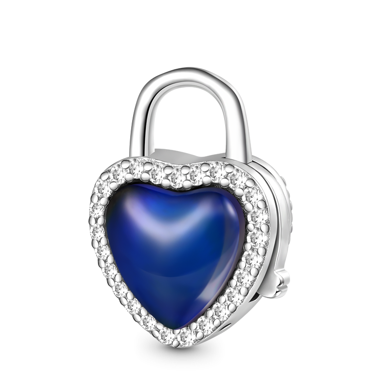 Gnoce Love Lock Mood Pendant Dangle Charm_2