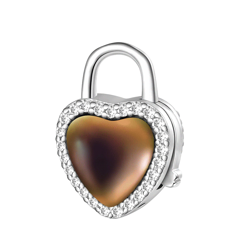 Gnoce Love Lock Mood Pendant Dangle Charm_1