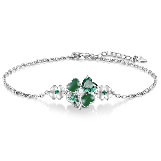 Gnoce Lucky Four Leaf Clover Bracelet_1