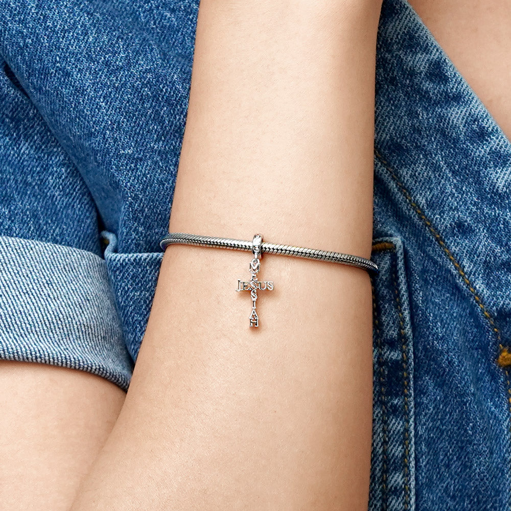 Gnoce "Messiah Jesus" Cross Pendant Dangle Charm_4