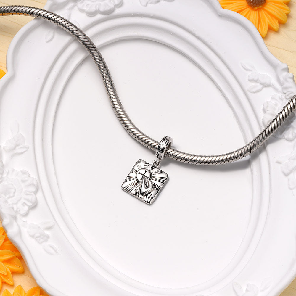 Gnoce First Communion Medal Pendant Dangle Charm_3