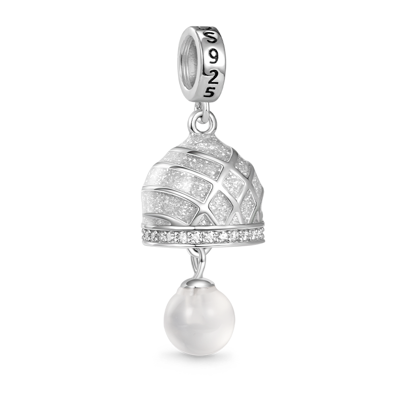Gnoce Silver Bell Pendant Dangle Charm_2