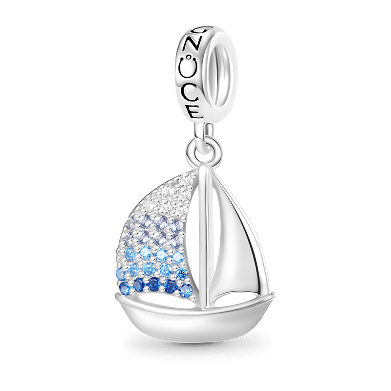 Gnoce Sailing Boat Pendant Dangle Charm_1