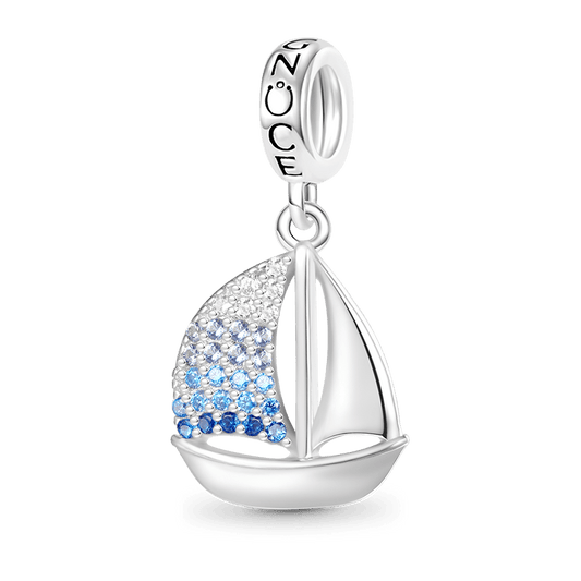 Gnoce Sailing Boat Pendant Dangle Charm_1