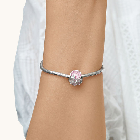 Gnoce Pink Flower Tea Cup Charm_4