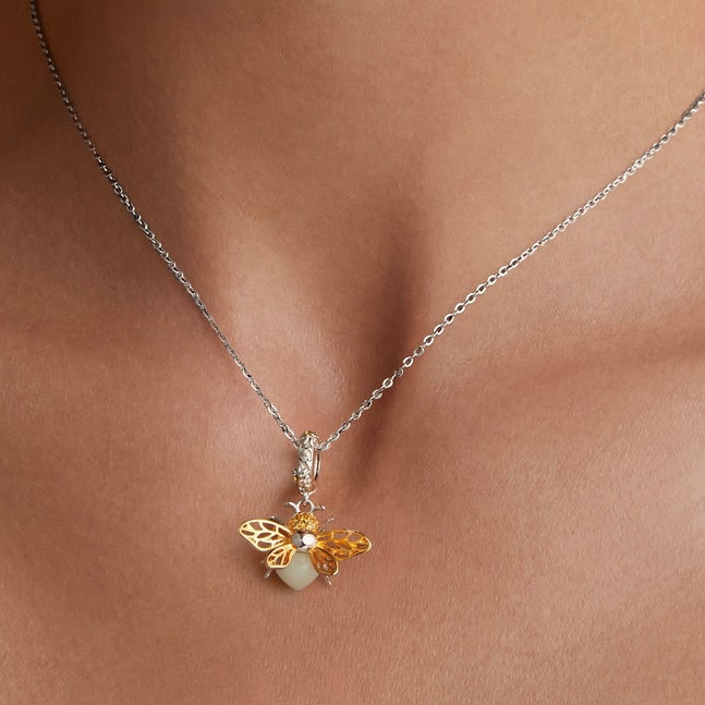 Gnoce Glow in the Dark Bee Pendant Dangle Charm_4