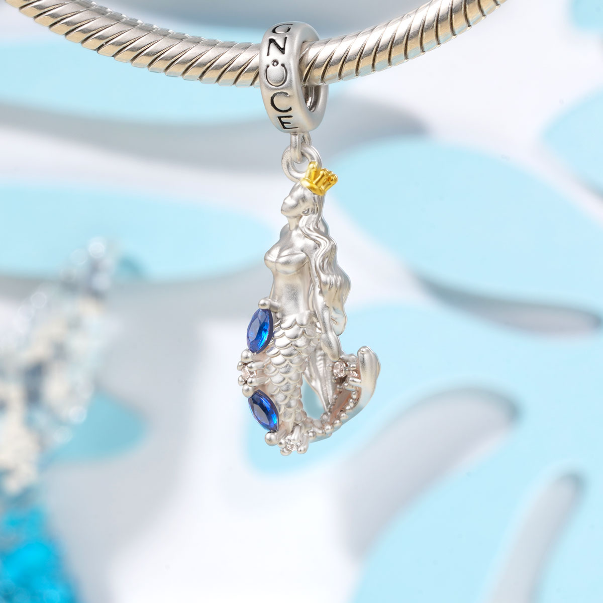 Gnoce Mermaid Pendant Dangle Charm_3