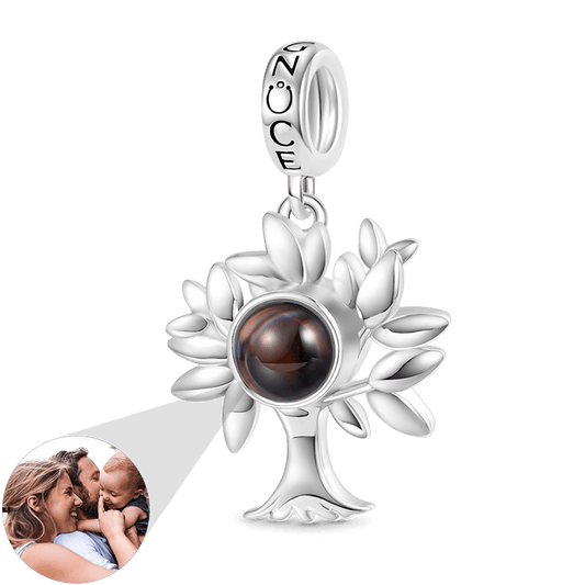 Gnoce Projection Tree of Life Personalized Photo Pendant Dangle Charm_1