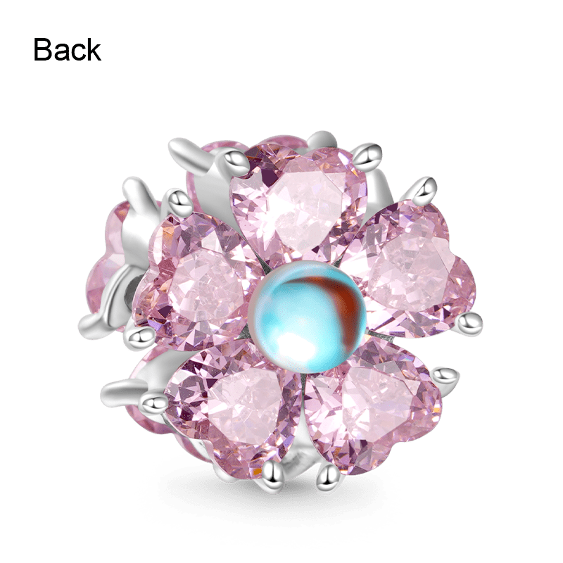 Gnoce Pink Blooming Flower Charm_2
