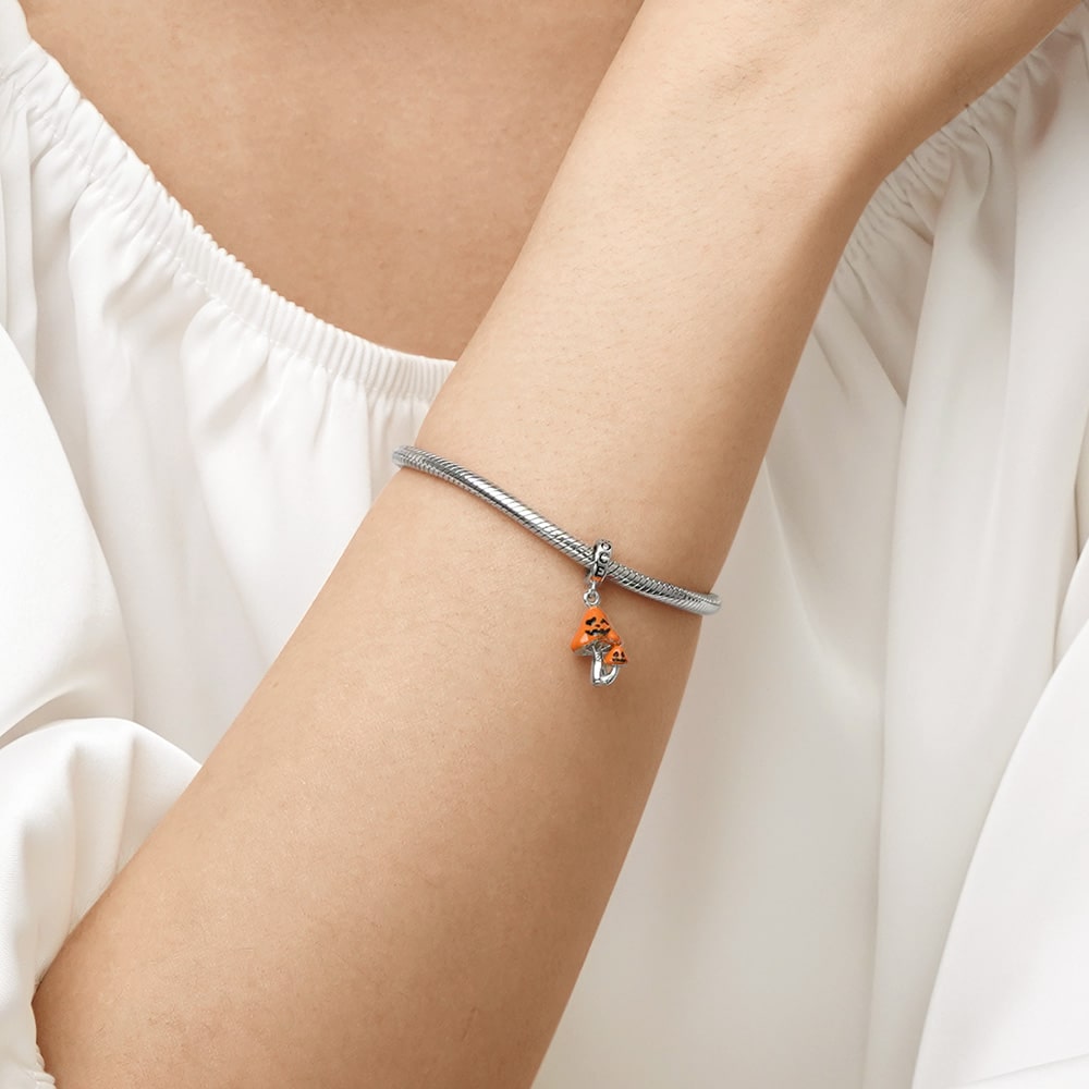 Gnoce Halloween Toadstool Pendant Dangle Charm_5