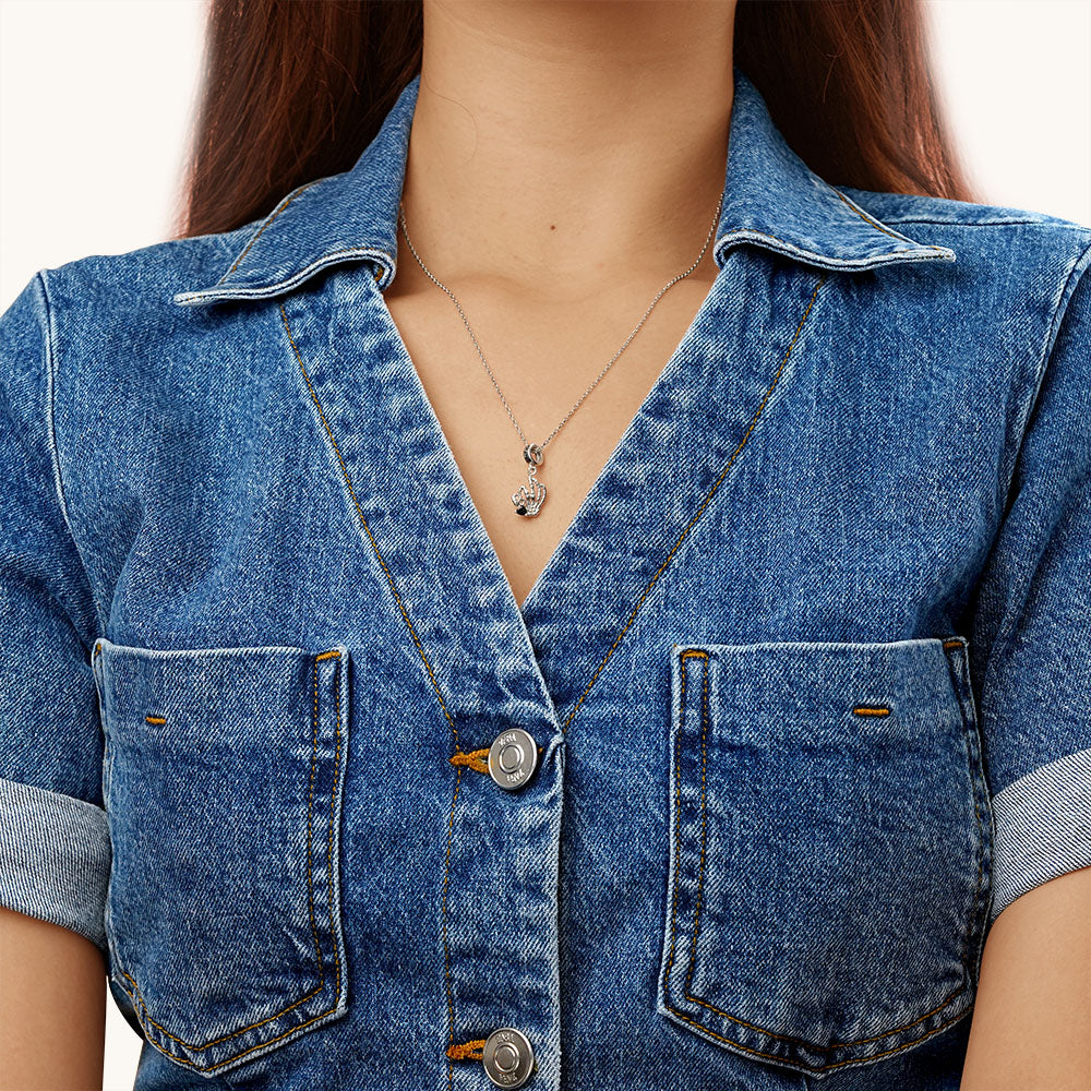 Gnoce Halloween Skull Gesture Pendant Dangle Charm_6