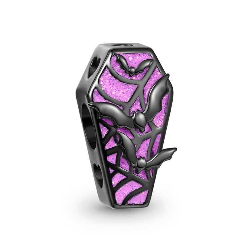 Gnoce Halloween Bat Coffin Charm_2