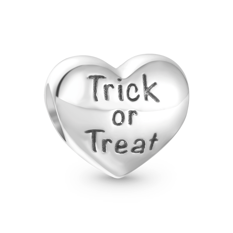 Gnoce Halloween "Trick or Treat" Pumpkin & Cat Heart Charm_2
