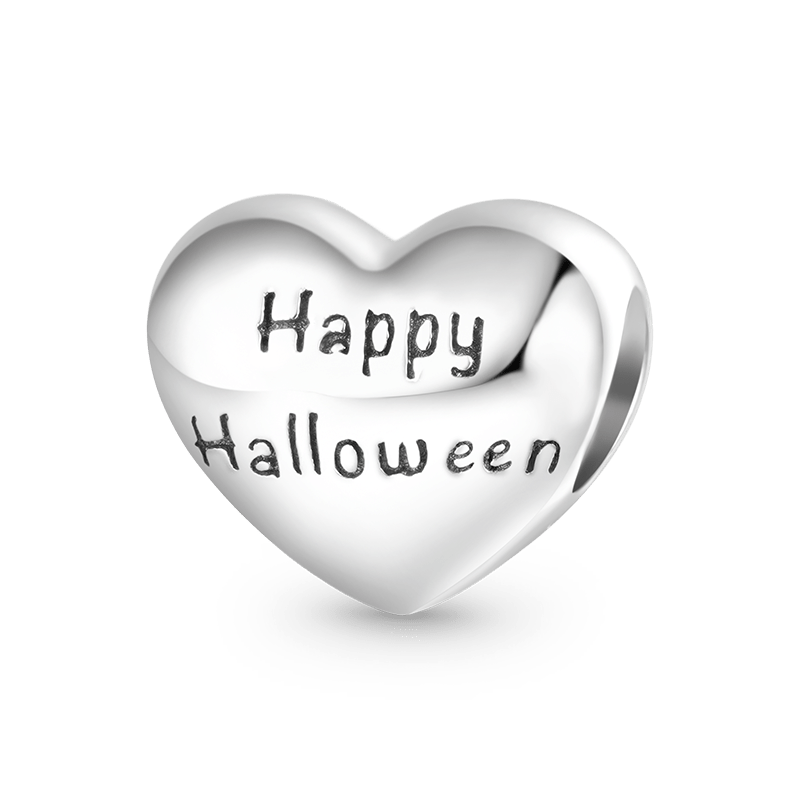 Gnoce "Happy Halloween" Ghost & Dog Heart Charm_2