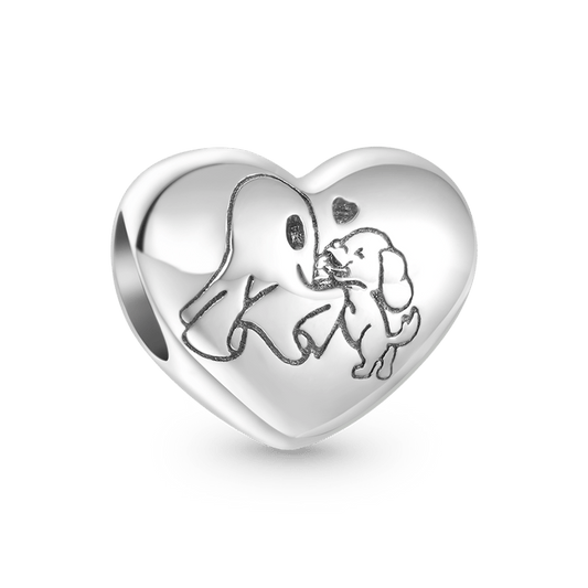 Gnoce "Happy Halloween" Ghost & Dog Heart Charm_1