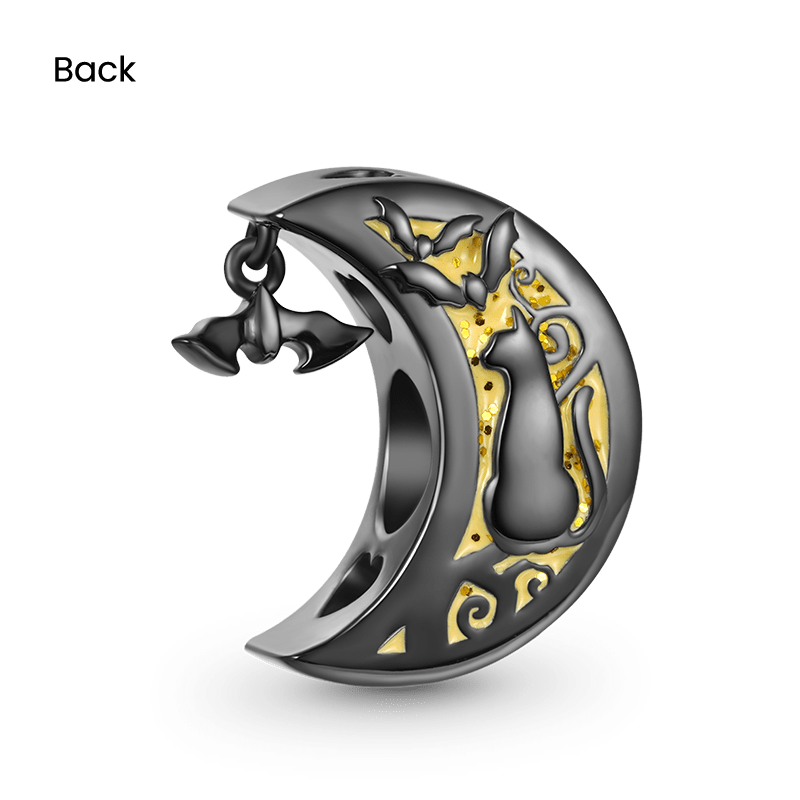 Gnoce Halloween Cat Moon Charm_2