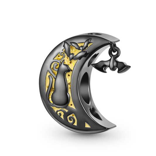 Gnoce Halloween Cat Moon Charm_1