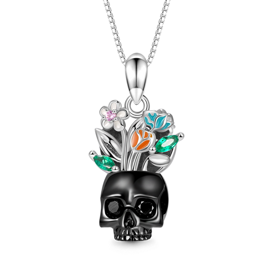 Gnoce Vase Skull Necklace_1