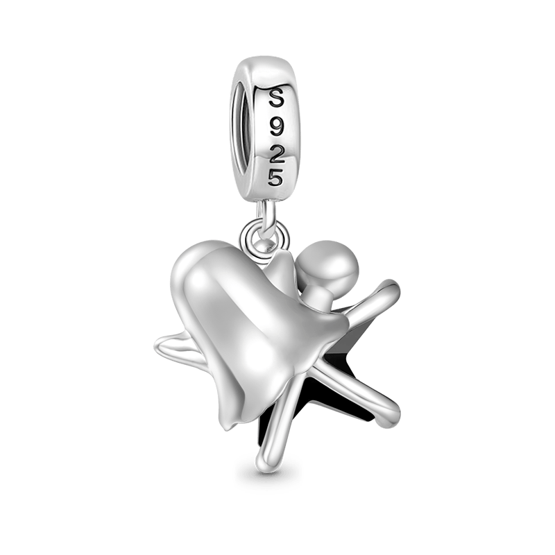 Gnoce Halloween Ghost Embraces Black Star Charm_2