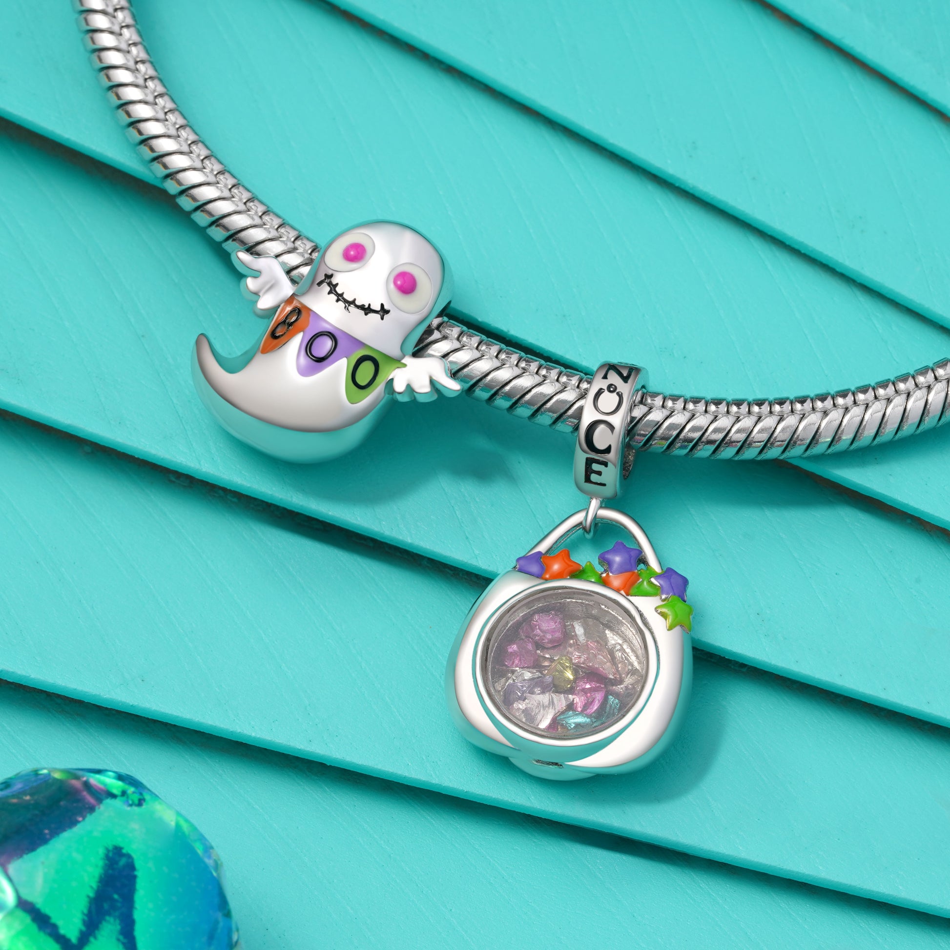 Gnoce Halloween Boo the Ghost Charm_3