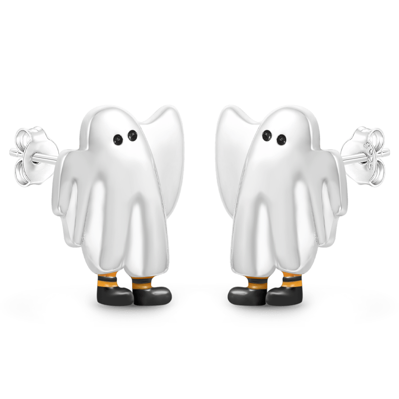 Gnoce Halloween Ghost Stud Earrings_2