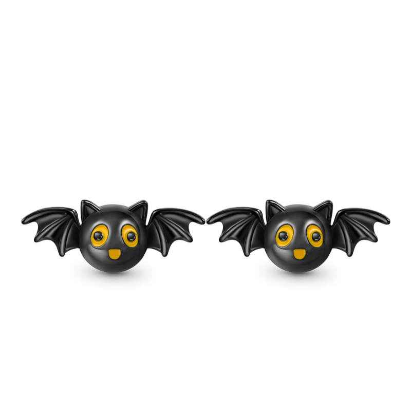 Gnoce Halloween Bat Stud Earrings_1