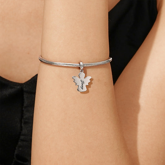 Gnoce Personalized Angel Name Pendant Dangle Charm_4