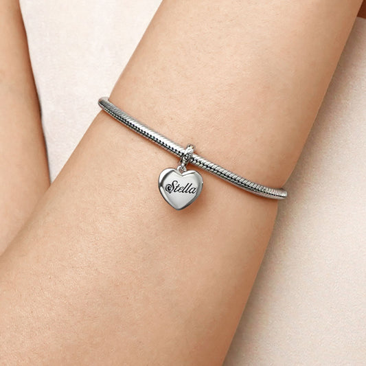 Gnoce Personalized Heart Pendant Dangle Charm_5