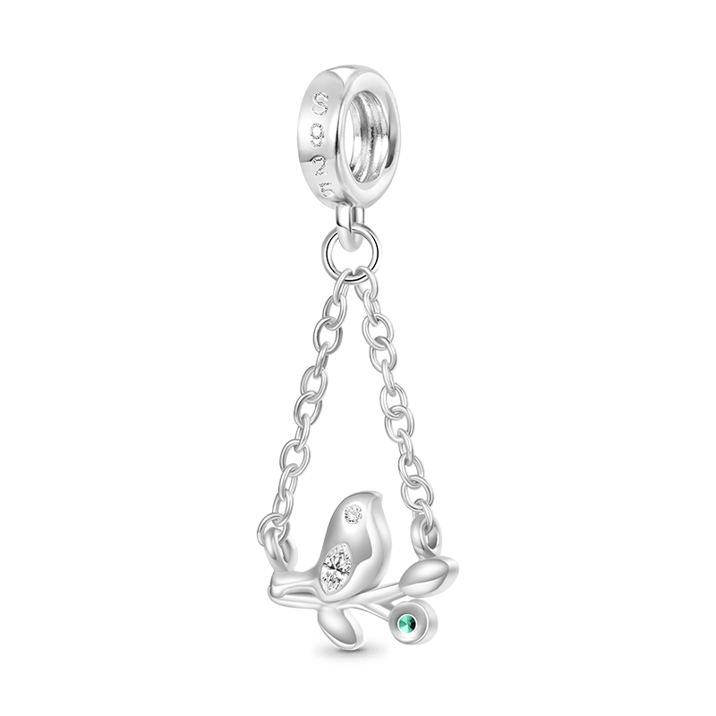 Gnoce Branch Top Bird Pendant Dangle Charm_2