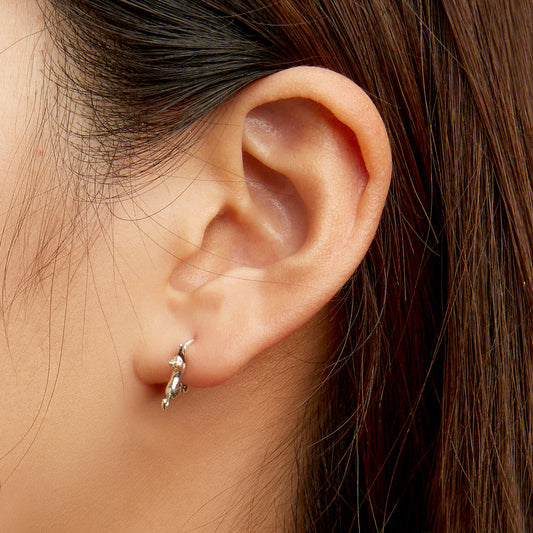 Gnoce Lovely Cat Stud Earrings_5