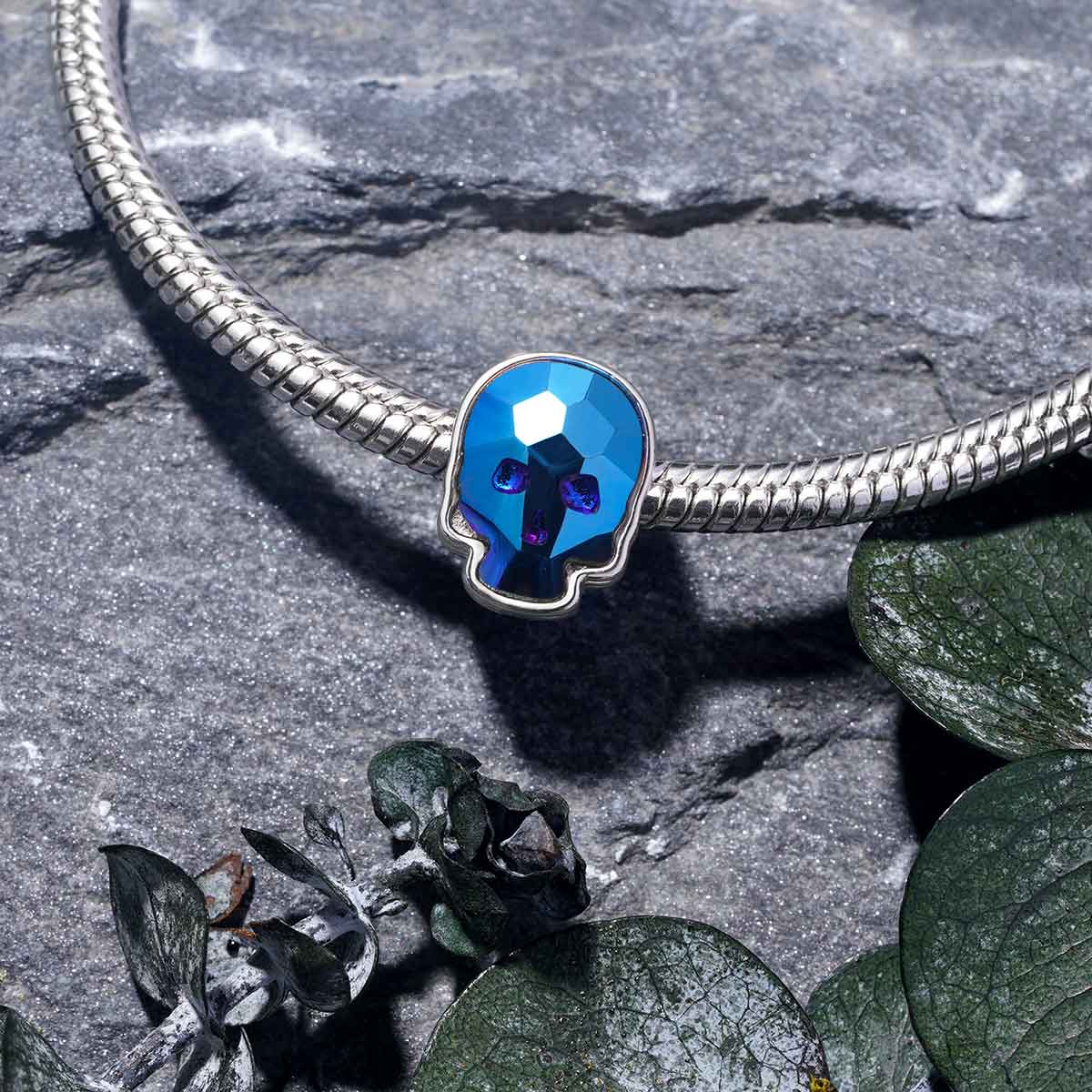 Gnoce Halloween Crystal Skull Charm_3