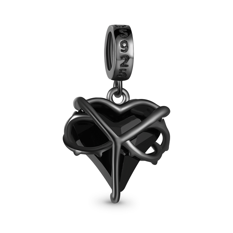 Gnoce Halloween Heart Thorn Pendant Dangle Charm_2