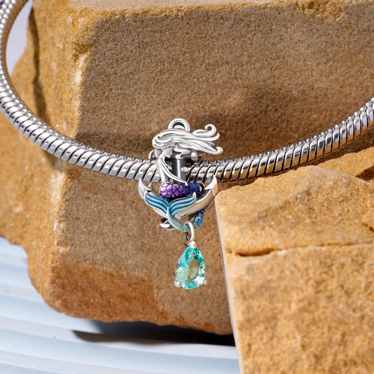 Gnoce Mermaid on Anchor Charm_3