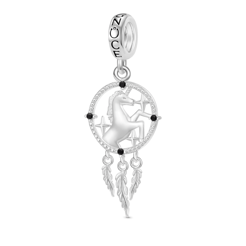 Gnoce Dream Catcher Unicorn Pendant Dangle Charm_1
